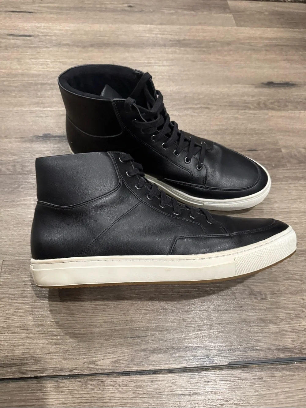 Will’s Vegan Shoes Chicago High-Tops Black Vegan Leather Men’s
